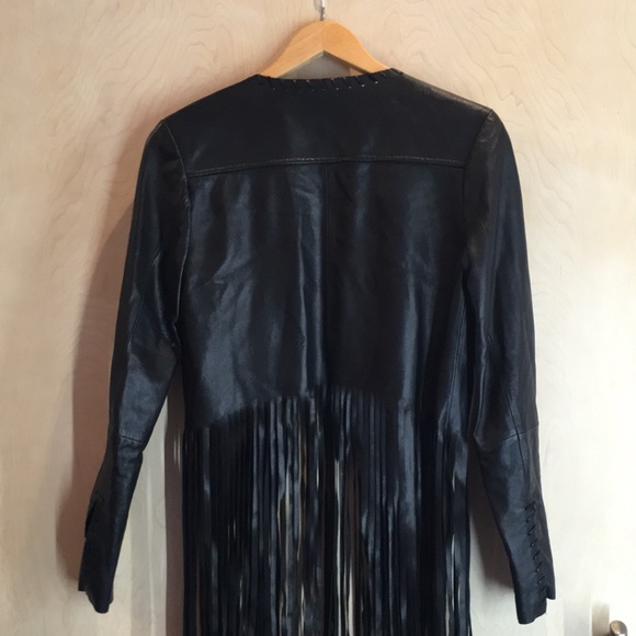 THEPERFEXT Christy Leather Fringe Jacket - Picture 13 of 17